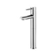 LUCID PIN Round Polished Chrome Tall Basin Mixer