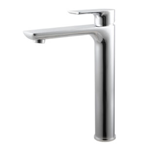 VOG Round Polished Chrome Tall Basin Mixer