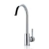 Round Polished Chrome Swivel Sink Mixer Tap