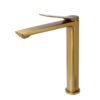 RUSHY Brushed Yellow Gold Tall Basin Mixer - Image 3