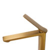 RUSHY Brushed Yellow Gold Tall Basin Mixer - Image 4