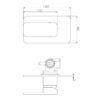IVANO Polished Chrome Shower/Bath Wall Mixer - Image 2