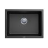 Carysil Single Large Bowl Black Granite Kitchen Sink 610 x 457 x 205mm