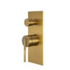 CADDENCE Brushed Yellow Gold Wall Mixer with Diverter